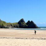 Secluded spot at Threee Cliffs Bay
